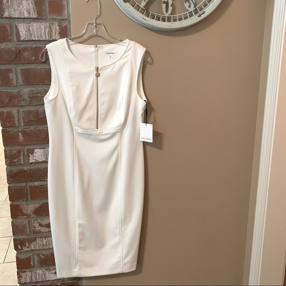 Calvin Klein Ivory Dress- size 10